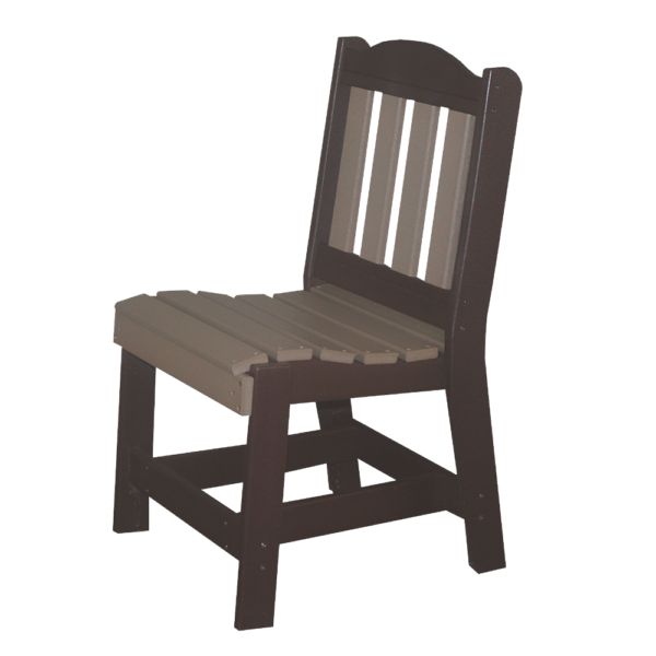 Shaker Back Armless Dining Chair