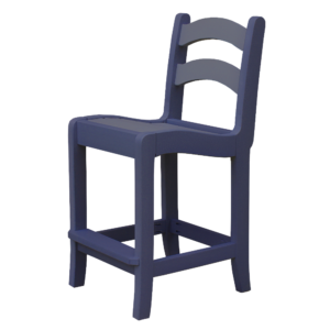 Ladder Back Armless Pub Chair